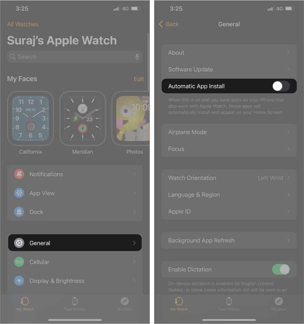 Disable Auto App installation o Apple Watch