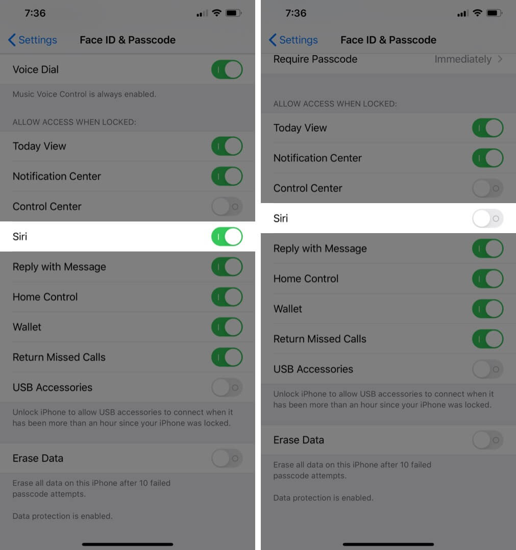 How to Turn off Siri on Lockscreen iPhone and iPad - 29