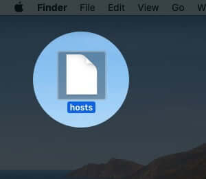 Double Click on Hosts File on Desktop