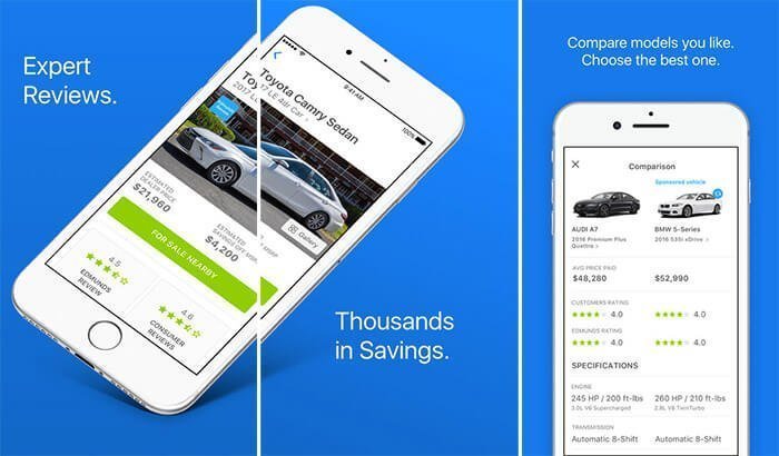 Edmunds iPhone and iPad Car Buying App Screenshot