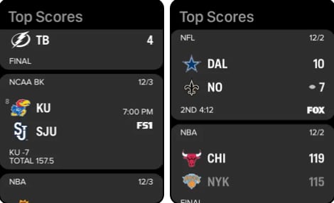FOX Sports- Watch Live Apple Watch app screenshot