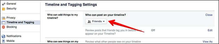 Facebook Tagging Settings