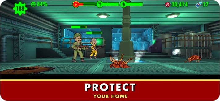 Fallout Shelter simulation game for iPhone