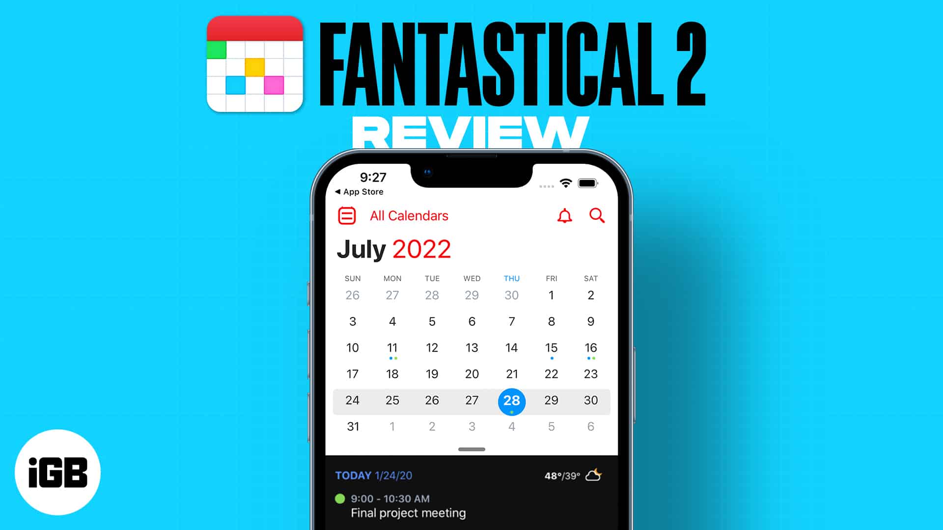 Fantastical calendar review
