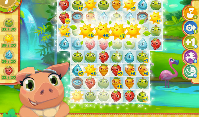 Farm Heroes Saga Puzzle iPhone and iPad Game Screenshot