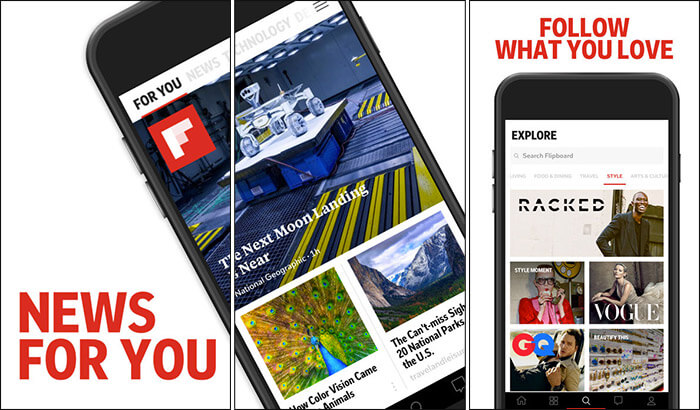 Flipboard News iPhone and iPad App Screenshot