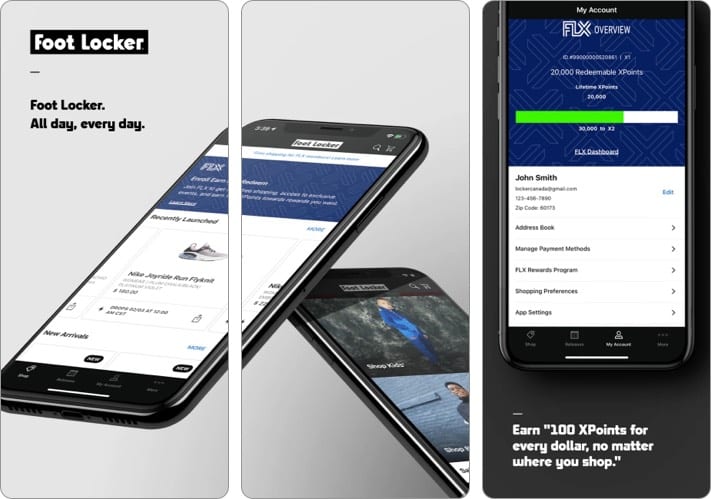 Foot Locker best shopping app for iPhone