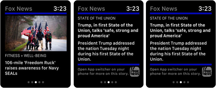 Fox News Apple Watch News App Screenshot