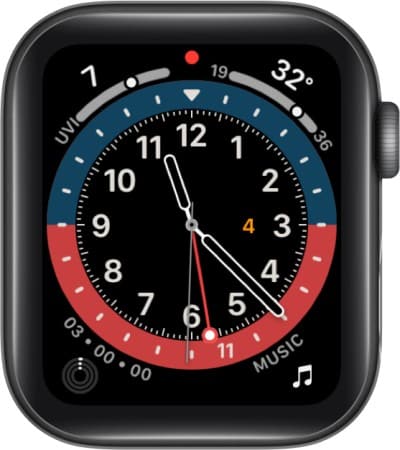 GMT Apple Watch face