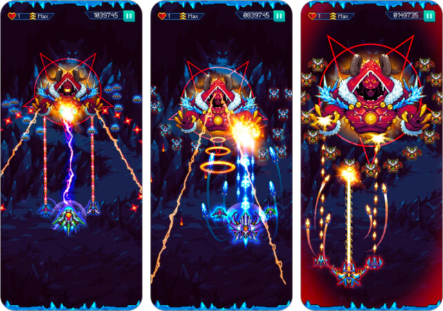 Galaxiga space shooter game for iPhone and iPad