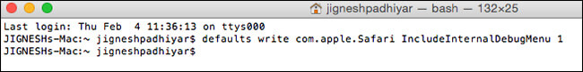 How to Enable Debug Menu in Safari in Mac OS X El Capitan - 22