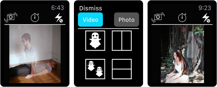 Ghost Lens AR Fun Movie Maker Apple Watch Photo App Screenshot