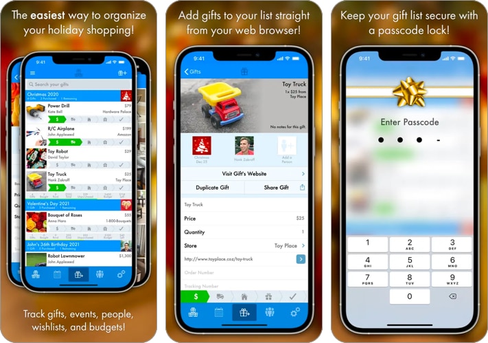 GiftPlanner Gift app for iPhone
