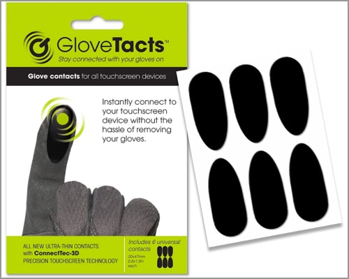 GloveTacts touchscreen fingertips for gloves for iPhone