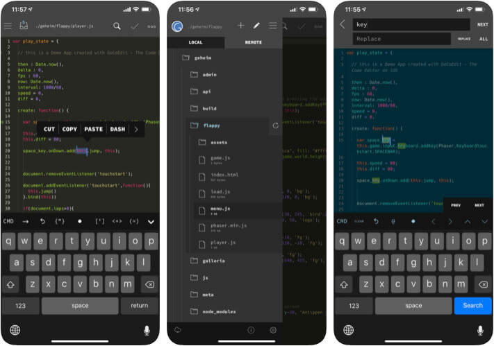 GoCoEdit iPhone and iPad HTML Editor App Screenshot