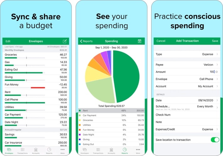 Goodbudget Budget Planner best expense tracker app for iPhone and iPad