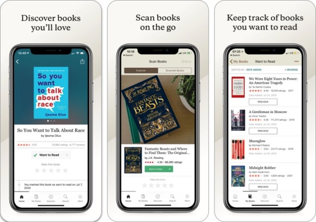 Goodreads app for iPhone and ipad