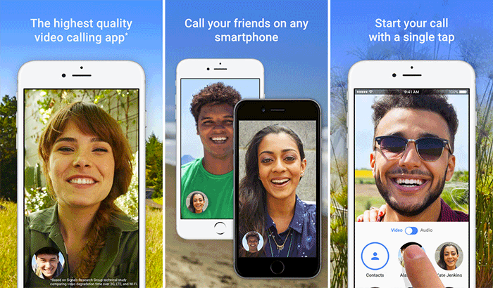 Google Duo FaceTime Alternative iPhone App Screenshot