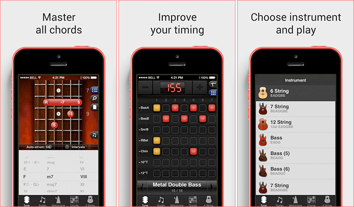 GuitarToolkit iPhone and iPad App Screenshot