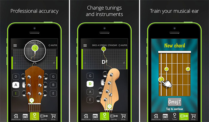 GuitarTuna iPhone and iPad App Screenshots