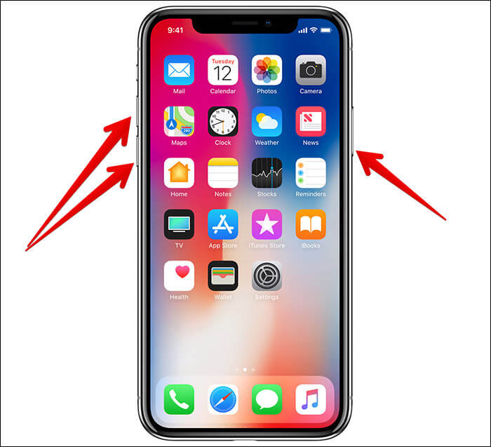 Hard Reboot iPhone X, 8 Plus, and 8