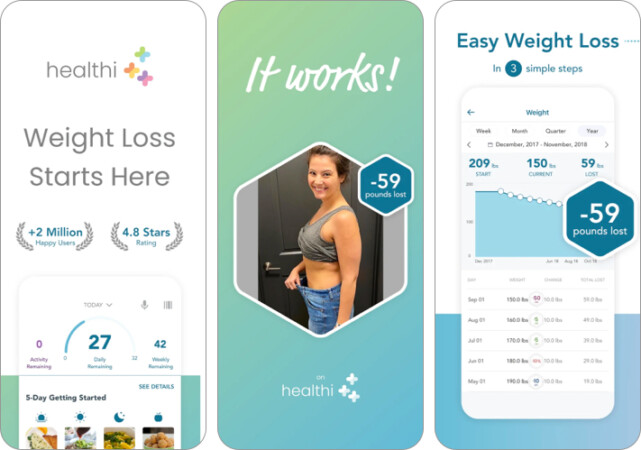 Healthi Personal Weight Loss app for iPhone and iPad