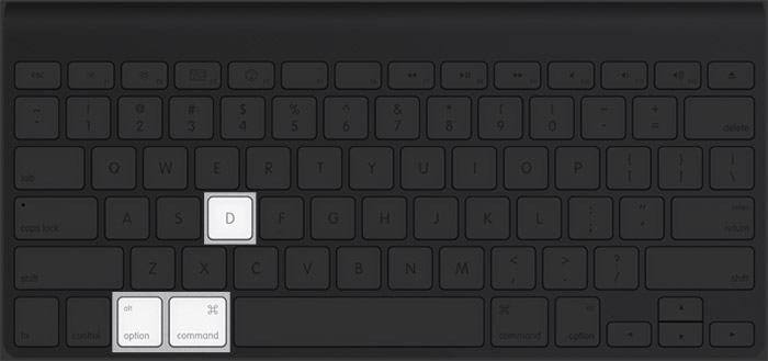 Hide Show Dock on Mac Using Keyboard Command