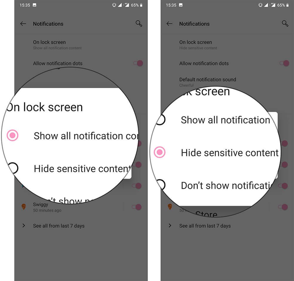 Hide WhatsApp Notifications Preview on Android Phone