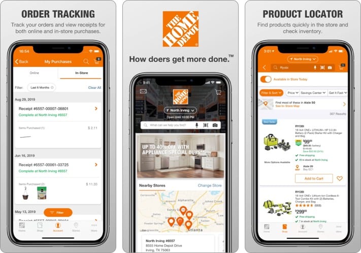 Home Depot best shopping app for iPhone