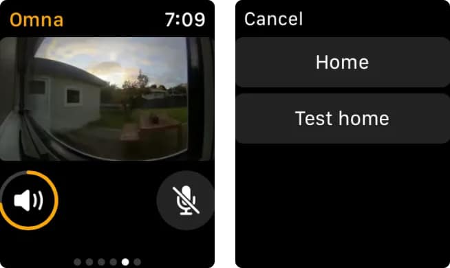 HomeCam for HomeKit app for Apple Watch