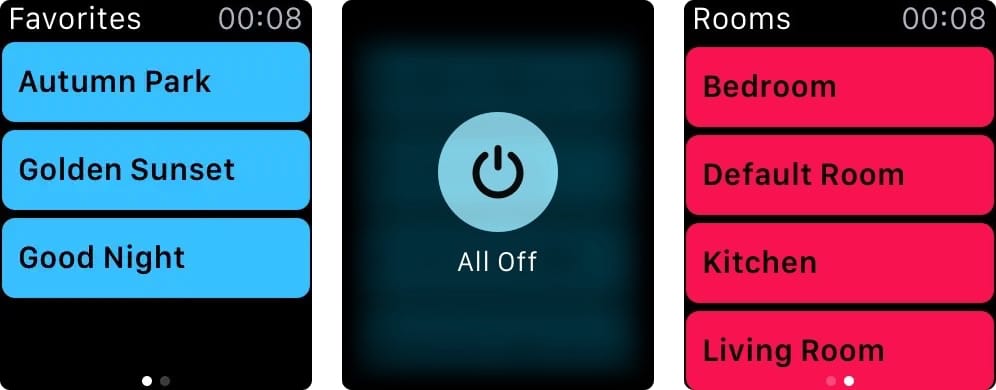 HomeDash Home Automation app for Apple Watch