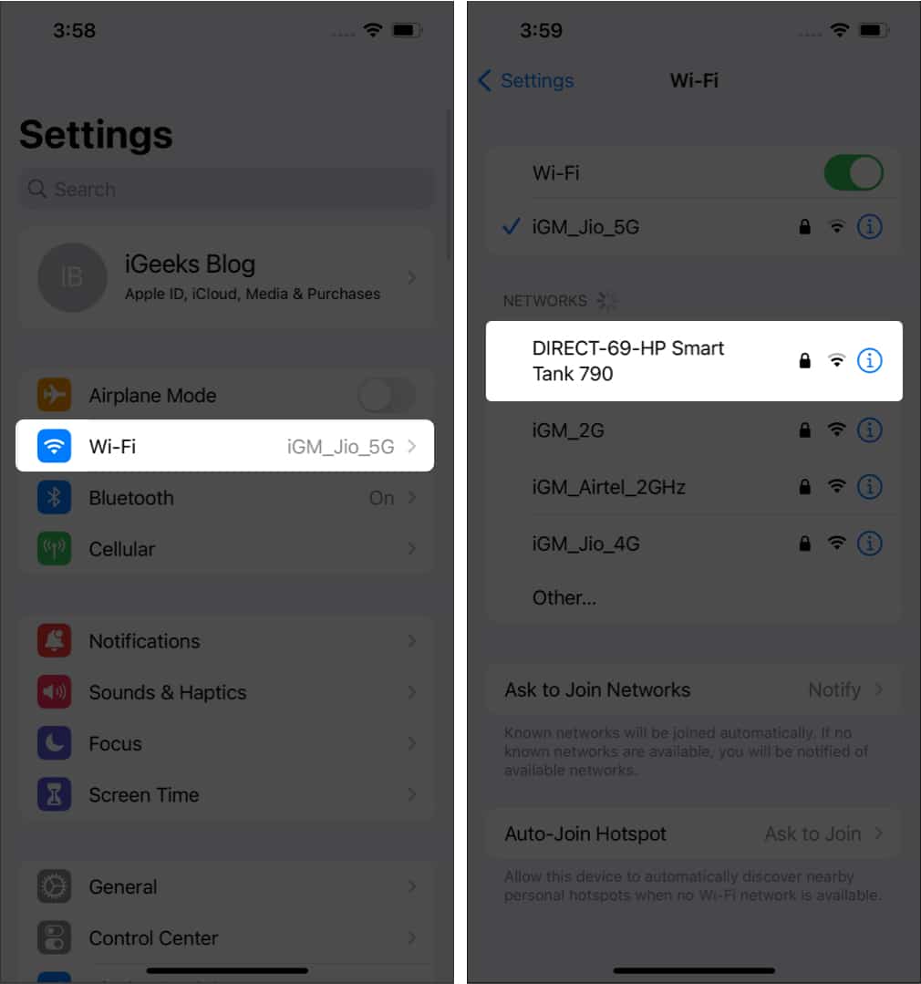 How to AirPrint from iPhone or iPad without connecting to the network