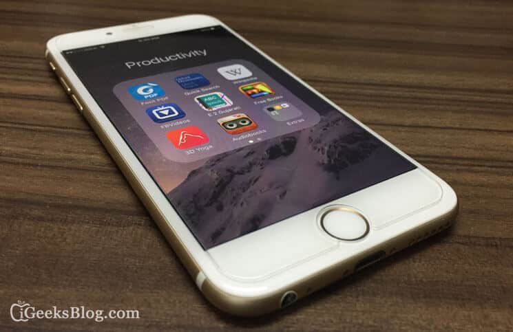 How to create nested folders in ios 9 on iphone and ipad