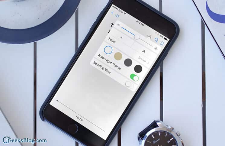 How to Enable Auto Night Theme in iBooks on iPhone iPad - 91