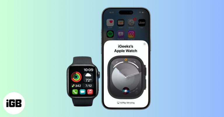 How to Mirror Your Apple Watch on Your iPhone