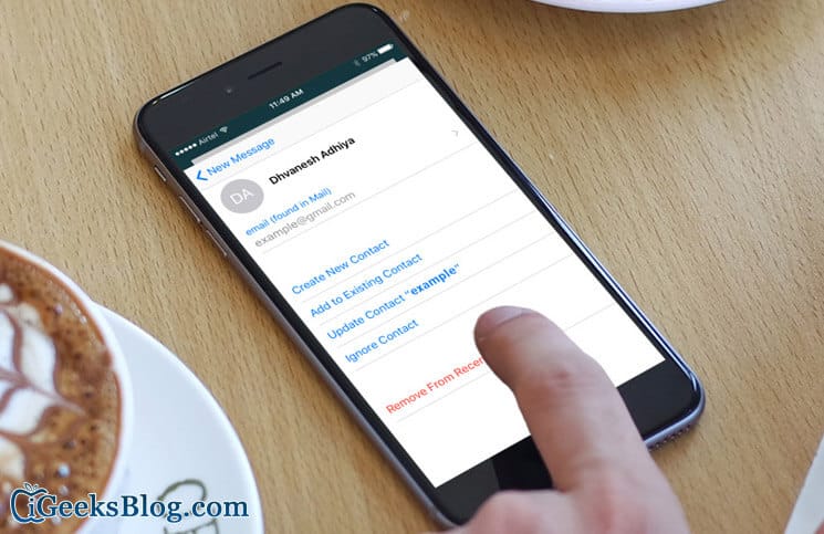 Remove Unwanted Email Suggestions from iPhone iPad Mail App - 58