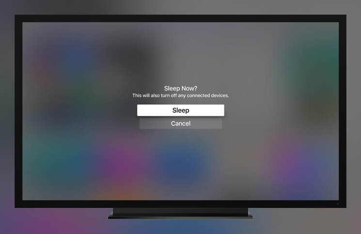 How to stop apple tv from going to sleep mode