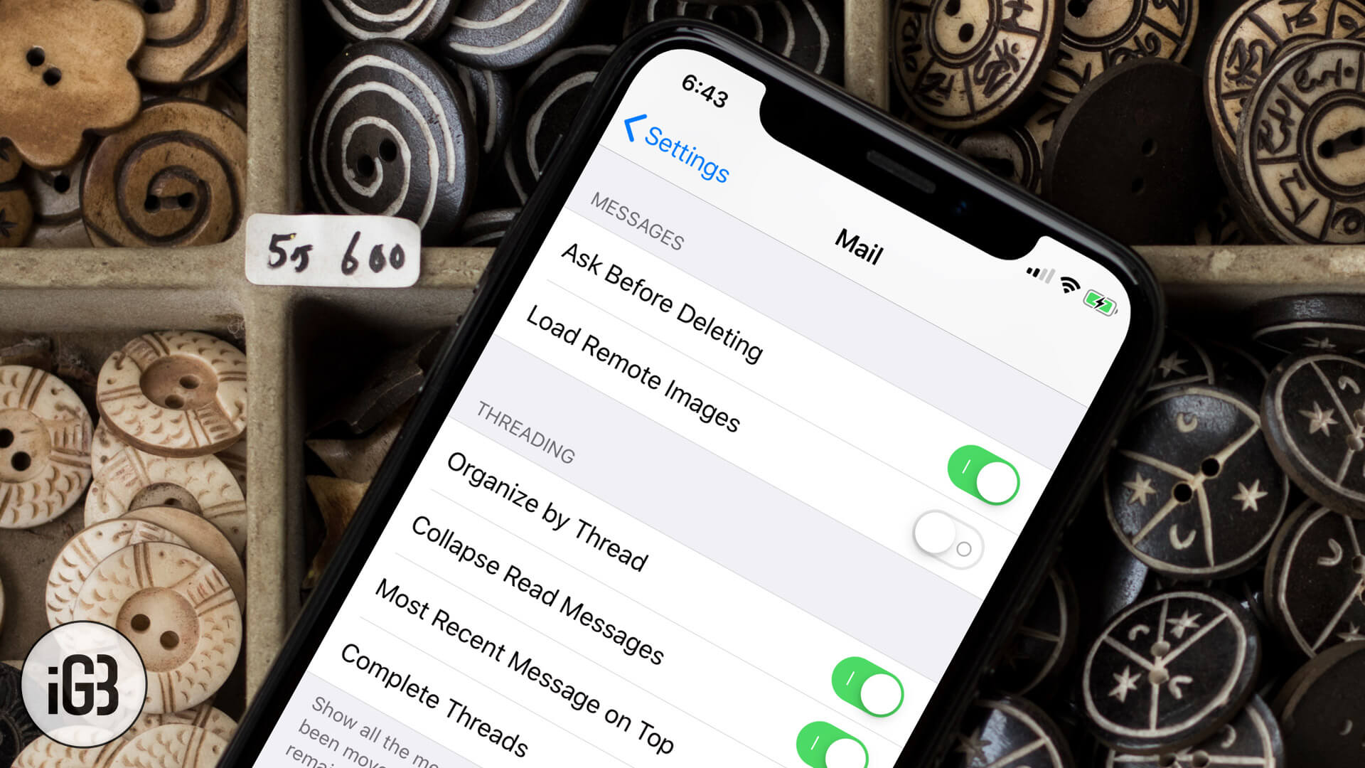 How to stop images from loading automatically in mail app on iphone or ipad