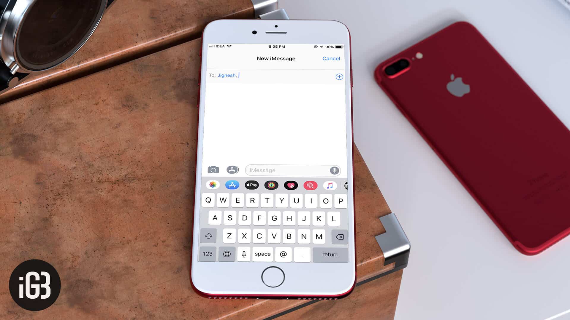 How to Switch iPhone Keyboard from Lowercase to UPPERCASE - 2