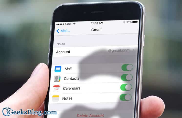 How to sync iphone notes to gmail