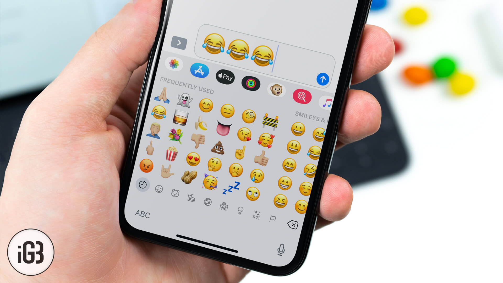 How to type emoji faster on iphone or ipad
