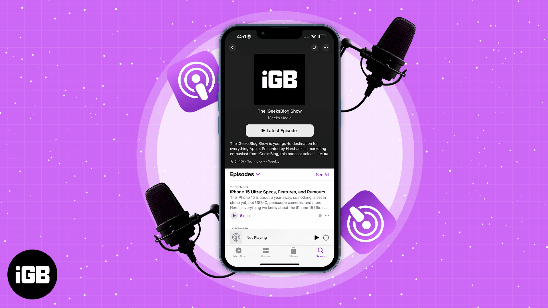 How to use podcasts app on iphone in ios 16