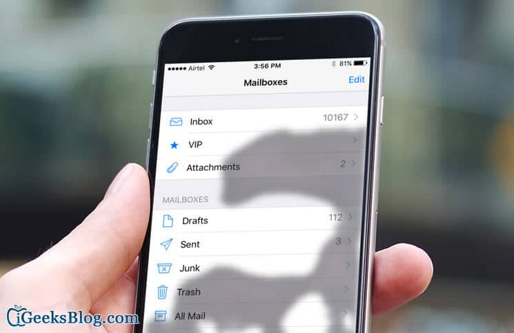 How to view emails with attachments only in mail on iphone and ipad