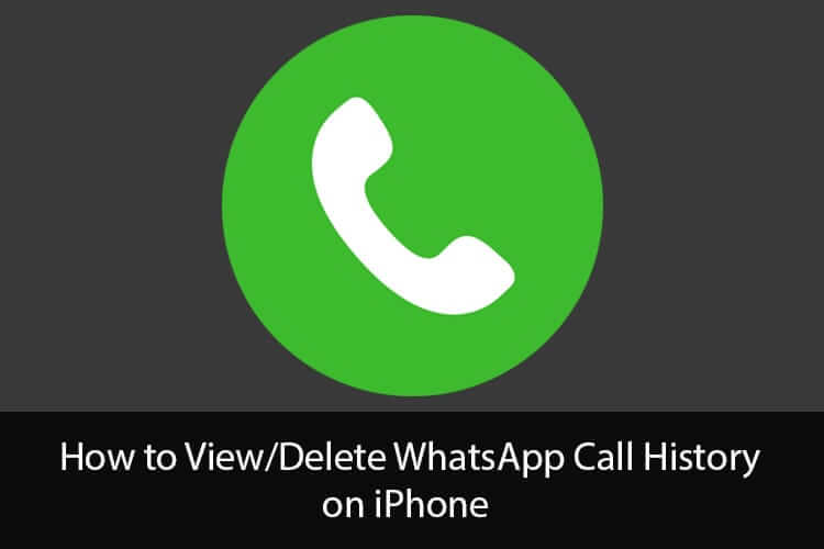 How to view and delete whatsapp call history on iphone