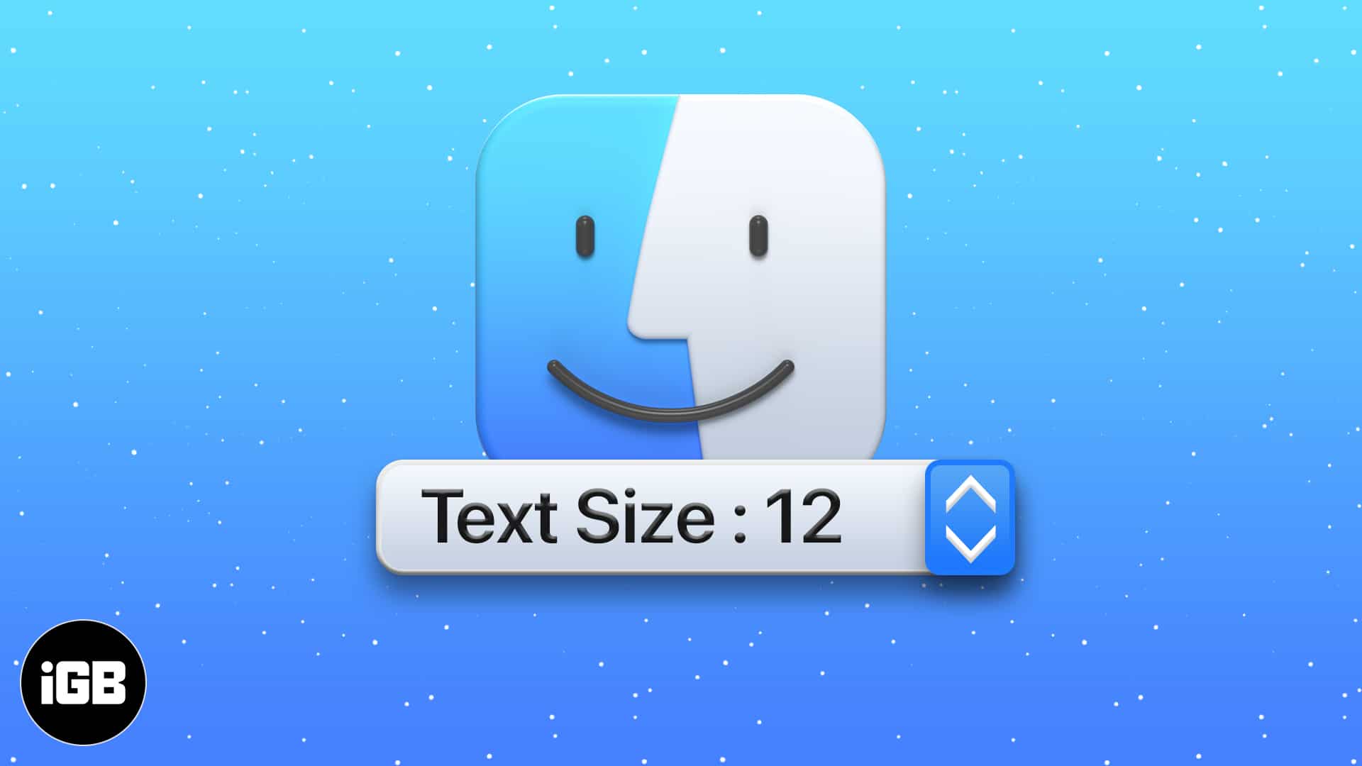 How to change font size in finder on mac