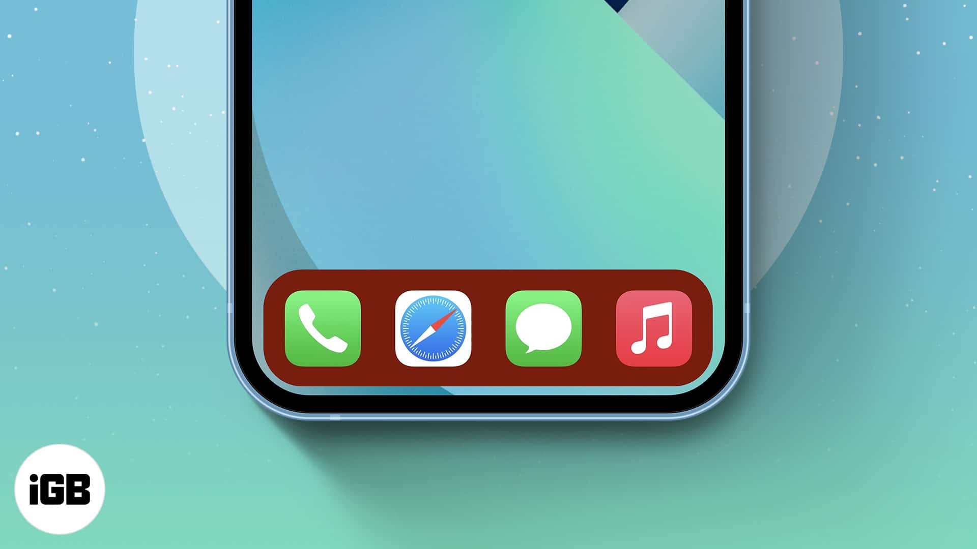 How to change the dock color on iphone and ipad