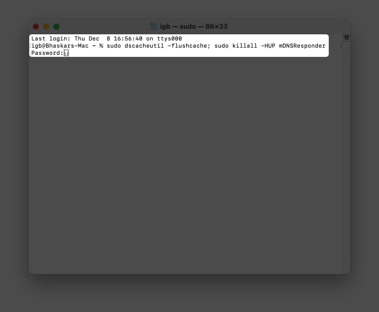 How to clear DNS cache on Mac