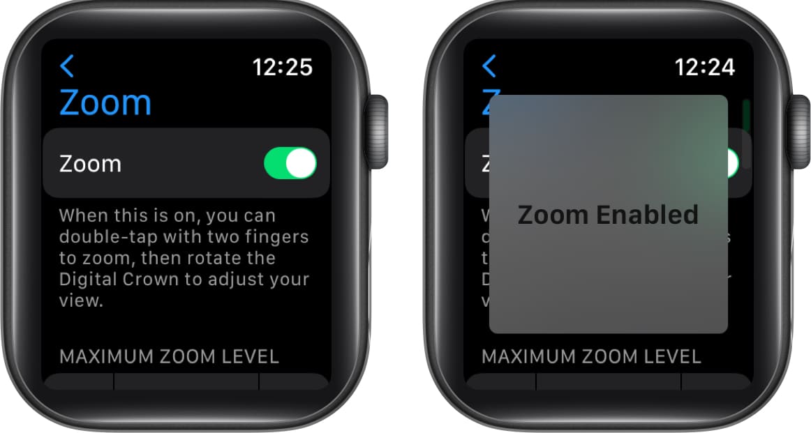 How to enable Zoom on Apple Watch 