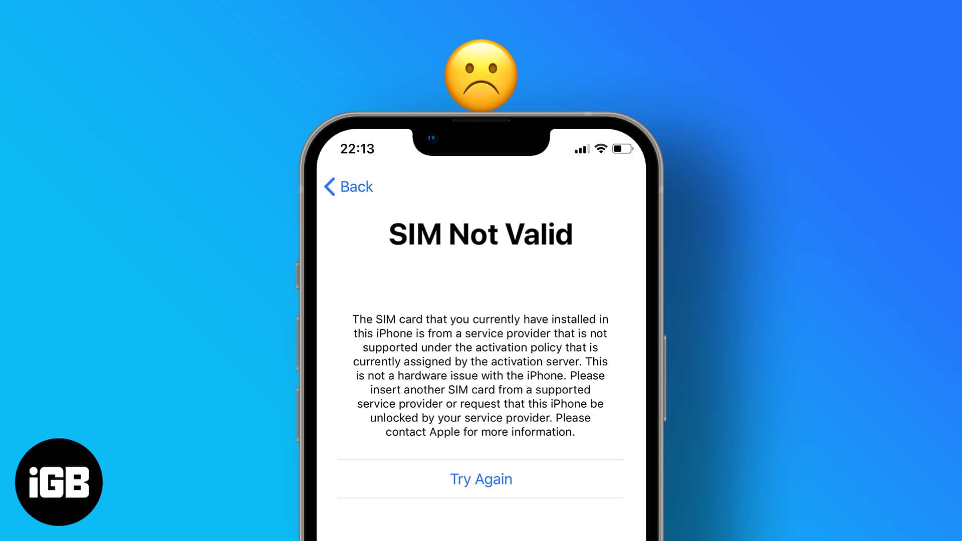 How to fix invalid sim or no sim issue on iphone