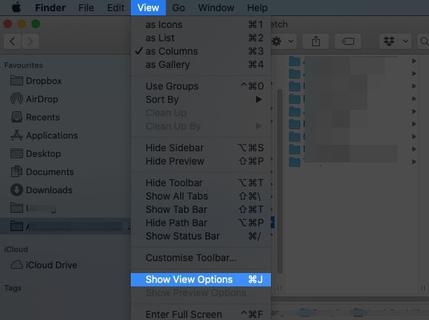 How to increase text size of Finder fonts in macOS